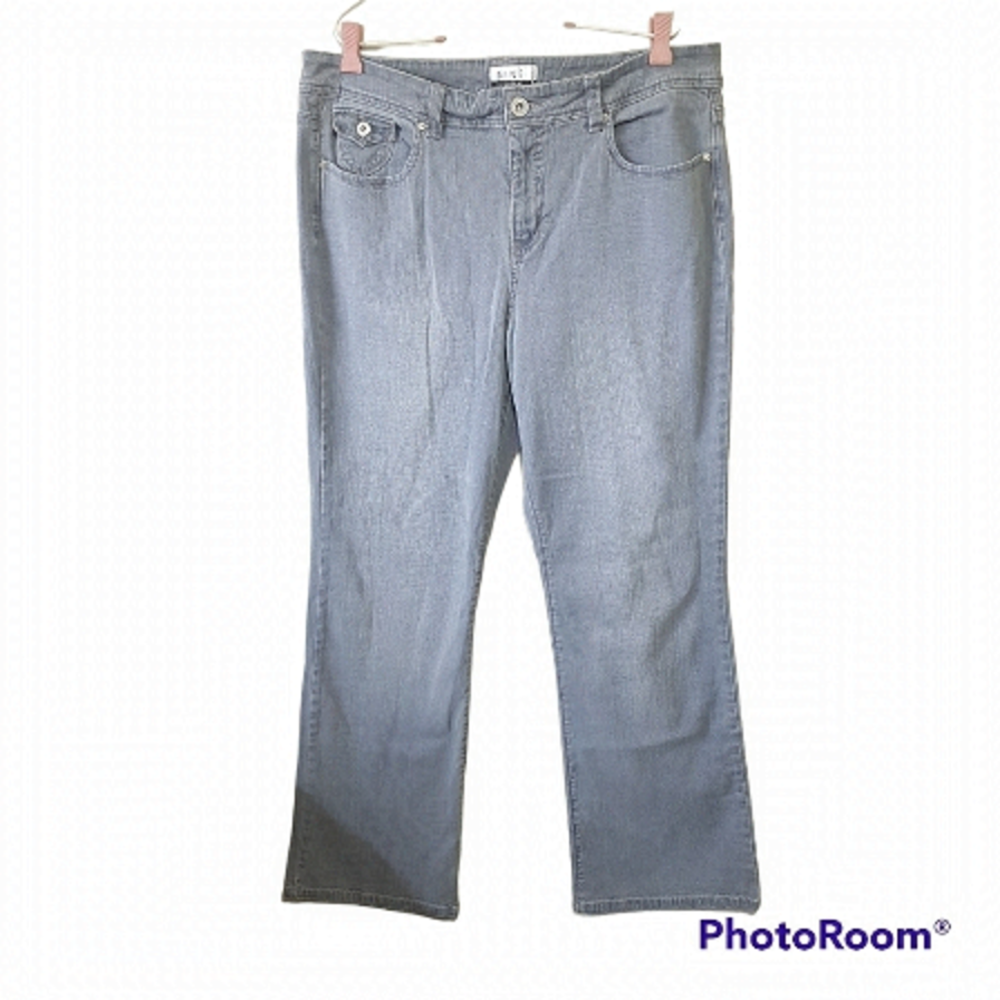 Nine & Company by Nine West High Rise Wide Leg Jeans